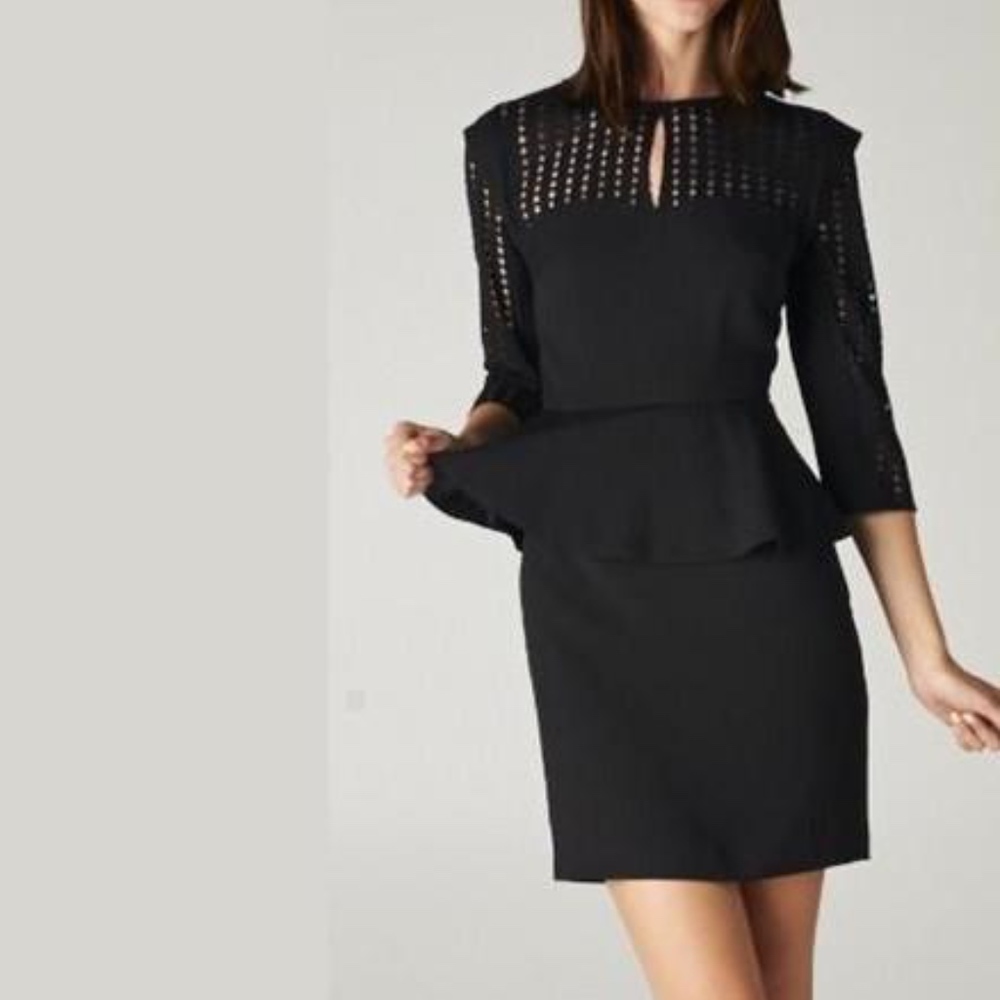 Black Peplum Dress